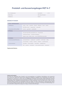 Protokoll- und Auswertungsbogen MZT 4-7